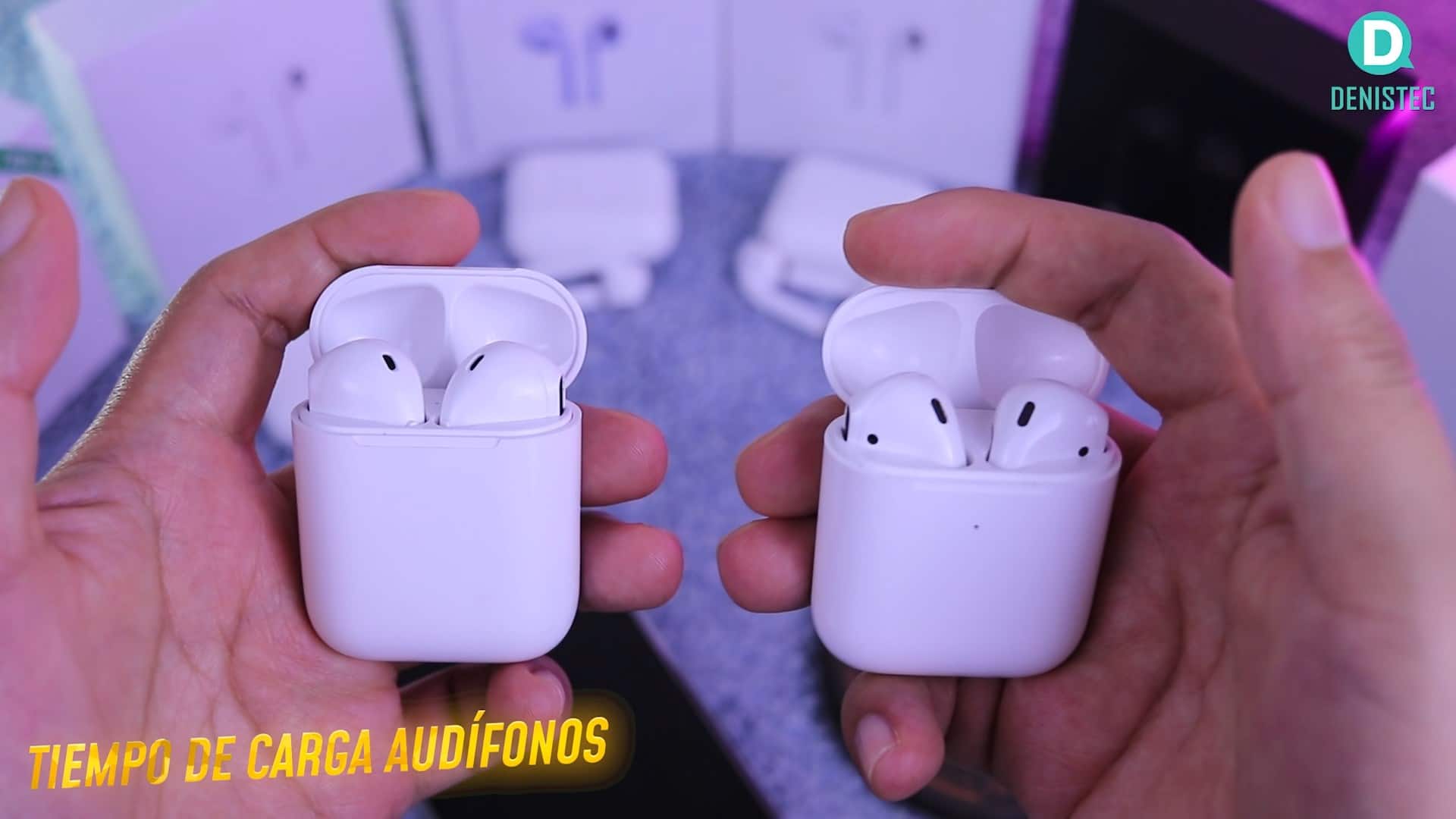 Airpods i12 como online saber si estan cargados